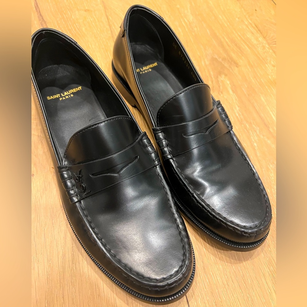 Saint Laurent Le Loafer in black leather - size 40.5